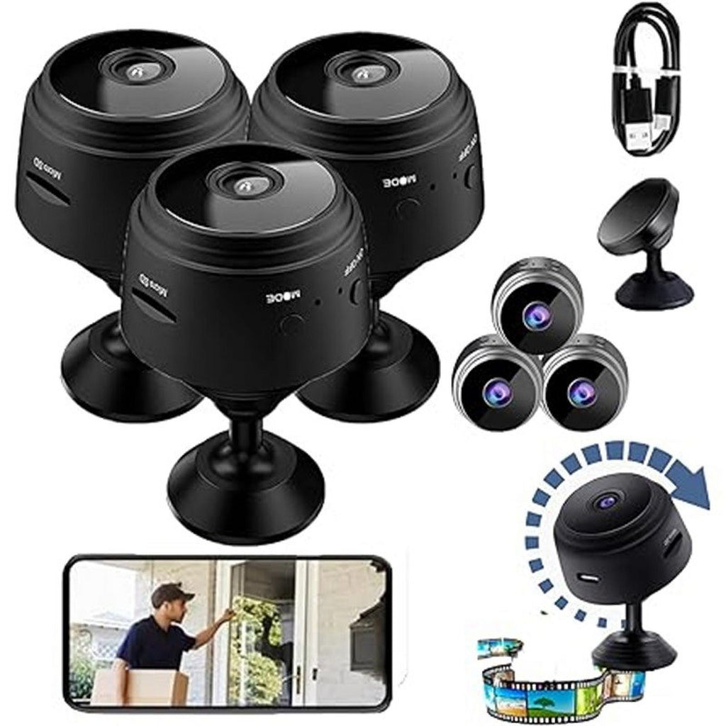 1080p Indoor Security Camera for Baby Monitor,Pet Camera W/Motion Detection,Security Cameras Wireless Wifi Indoor Cameras for Home/Outdoor Security,Wireless Security Cam Night Vision Detects,3PC