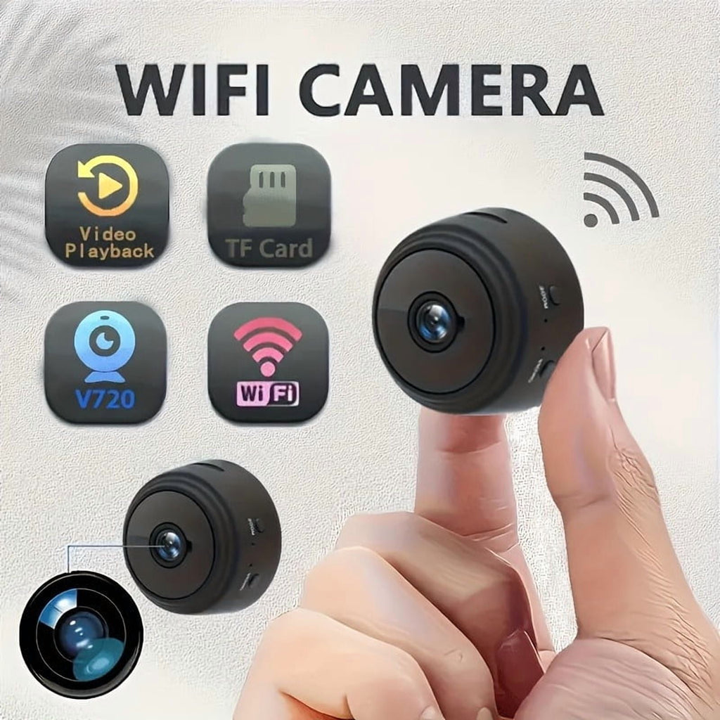 3Pack Mini Wireless Security Camera, Bluetooth 1080P HD WiFi Camera for Home/Office Surveillance, Nancy Cam with Motion Detection, Night Vision & APP Control for Baby, Pet