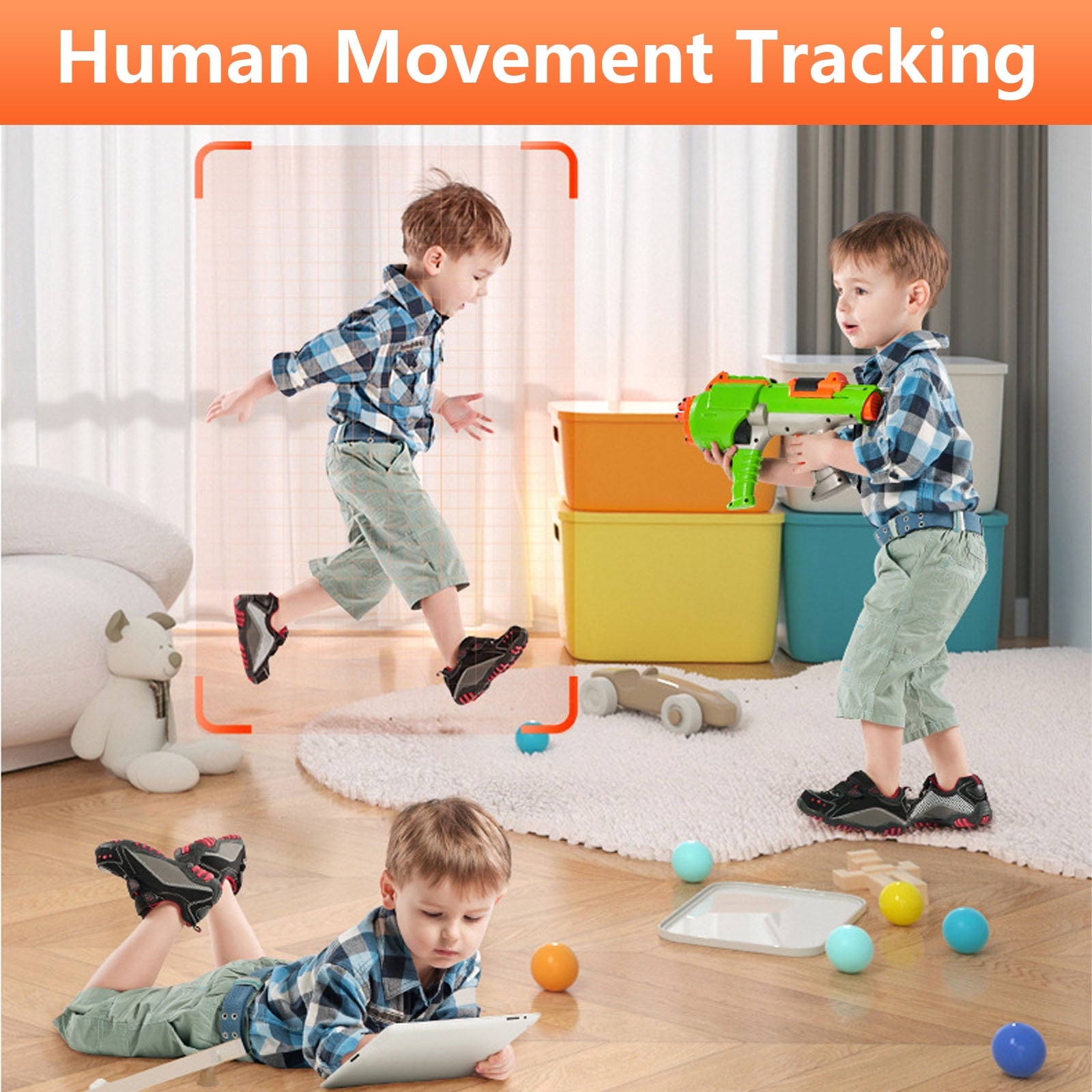 Baby Monitor with Two Way Video Call, 2.8” Screen, 1080P HD Wifi Security Camera for Baby Monitor, Pet Camera, AI Motion Detection and One-Click Call, Dual Light Full Color Night Vision Camera