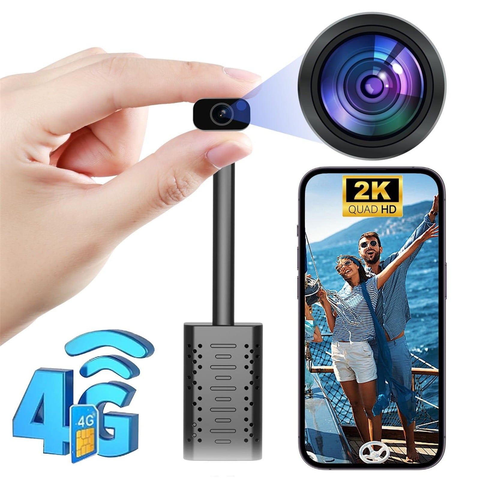 2025 New Version Mini WiFi Cameras,2 Inch Indoor Small Nanny IP Cam,Nanny Camera for Pet/Baby - Live Video Recorder with Night Vision and Full HD Surveillance Camerar (A)