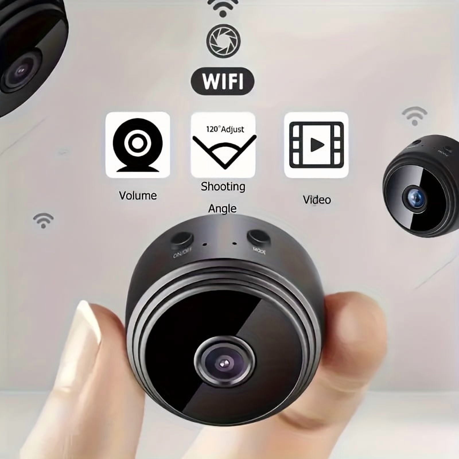 3Pack Mini Wireless Security Camera, Bluetooth 1080P HD WiFi Camera for Home/Office Surveillance, Nancy Cam with Motion Detection, Night Vision & APP Control for Baby, Pet
